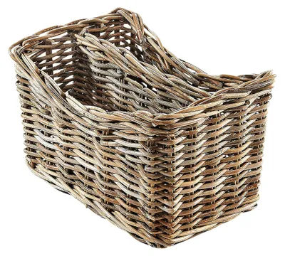 Produktbild von Zeitungsständer Magazinsammler Zeitschriftenkorb aus Rattan - kubu Grey - 2 Fächer