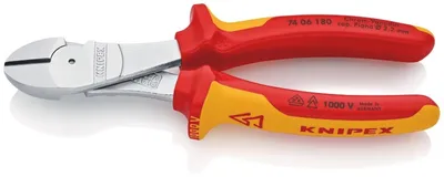 Immagine prodotto di Knipex - Frese diagonali VDE con leva alta 180 mm