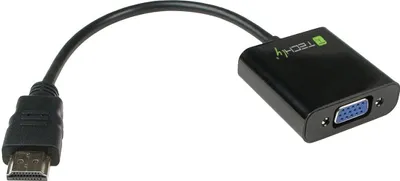 Produktbild von Techly HDMI zu VGA Konverter, Plug and Play, HDCP kompatibel