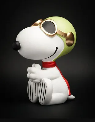 Obrázok produktu pre Snoopy lietadlo Biela dekoratívna socha