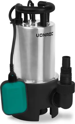 Produktbild von Vonroc Tauchpumpe Schmutzwasserpumpe - Wasserpumpe für Schmutzwasser Keller