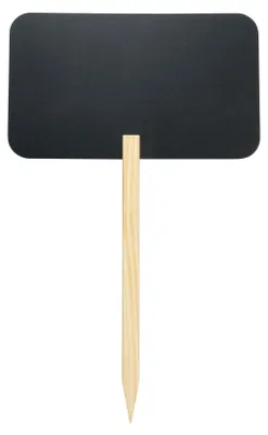 Productafbeelding van Securit® silhouet-krijtbord Rechthoek met grenen steekstok in zwart