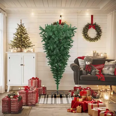 Imagen del producto de vidaXL Árbol de Navidad artificial con soporte, color verde, 180 cm