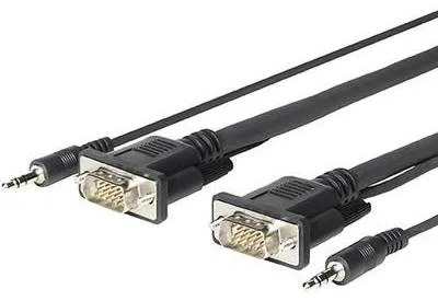 Produktbild von Vivolink PROVGAMCS4.6, 4,6 m, VGA (D-Sub) + 3.5mm, VGA (D-Sub) + 3.5mm, Stecker, Stecker, Gerade