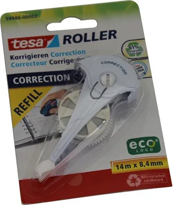 Image de tesa Korrekturroller ecoLogo Nachfüllkassette blau