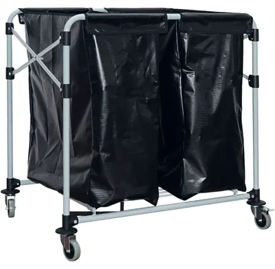 Productafbeelding van Contactwagen voor wasgoedinzameling, 150 liter, dubbel