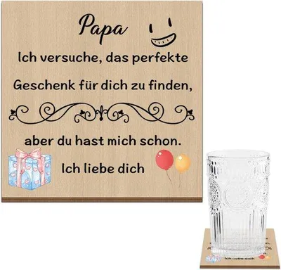 Image de Cadeau en bois pour papa, pour son anniversaire ou pour Noël