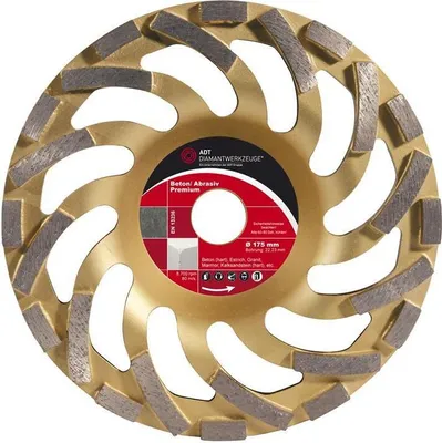 Produktbild von Diamanttofpschleifer Wechselsegment Beton/Abrasiv Premium Ø 175 mm / Segmenthöhe 5 mm / Bohrung 22,23 mm