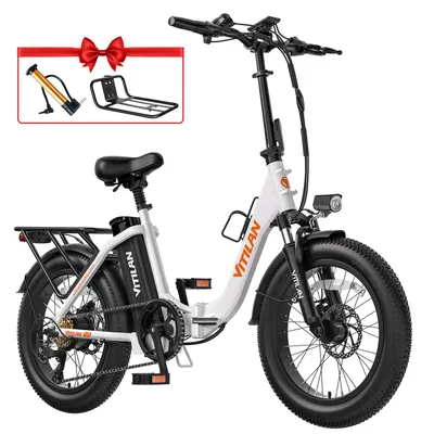 Obrázok produktu pre VITILAN skladací elektrický bicykel U3 e-bike trekkingový bicykel e-city bike 48V13AH 20 "biely