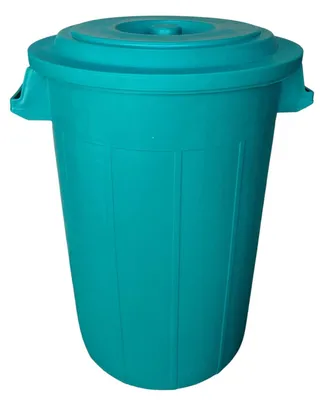 Obrázek produktu pro Zelený odpadkový koš z polyethylenu, objem 70 litrů