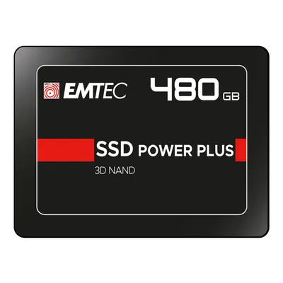 Image de EMTEC SSD Power Plus - SSD - 480GB - intern - 2.5" (6,4 cm) - SATA 6Gb/s (ECSSD480GX150)