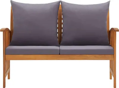 Produktbild von vidaXL Gartenbank mit Kissen 119 cm Massivholz Akazie