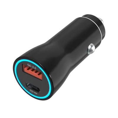 Produktbild von Schnellladegerät für das Auto für Samsung / Xiaomi / Huawei / Honor – USB-C-Anschluss für Zigarettenanzünder Phonillico®