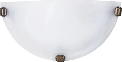 Immagine prodotto di Lampada da parete per bagno semi plafond E27 in vetro bianco alabastro Alabastro 3003 Rabalux