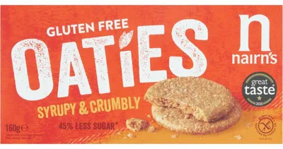 Produktbild von Nairn's Biscuit Breaks Hafer-Sirup glutenfrei 160g – knusprige Haferkekse Snack