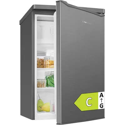 Produktbild von Clatronic® Kühlschrank mit Gefrierfach |  | 85cm | Kühlschrank klein | leise 37dB | 0°C - 8°C | kleiner Kühlschrank 109L | KS 101 inox
