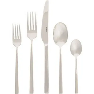 Immagine prodotto di Sambonet S0042, linea Q, set di posate per 36 persone, acciaio inossidabile argentato