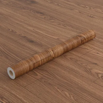Obrázok produktu pre Samolepiaci PVC podlahový koberec s dreveným vzhľadom, farba orech, 6 m²