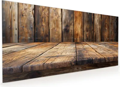 Produktbild von Küchenrückwand Spritzschutz Glas mit Motiv Holzbodenoptik 40 x 40 cm