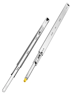 Immagine prodotto di VEVOR 1 coppia di guide per cassetti ad estrazione totale 900 mm, portata 113,4 kg, guide per cassetti, cuscinetti a sfera con cricchetto, guide per cassetti montate lateralmente, ideali per armadi, cassetti industriali