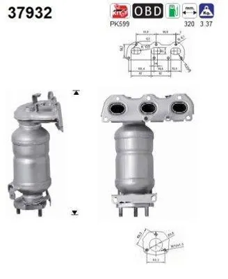 Produktbild von AS Katalysator Kat für VW POLO (9N) 37932