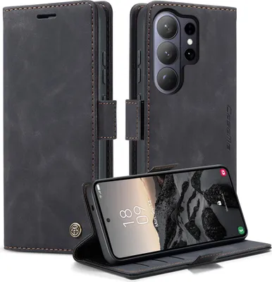 Produktbild von Samsung Galaxy S26 Ultra Hülle - CaseMe 013 Klapphülle - Schwarz