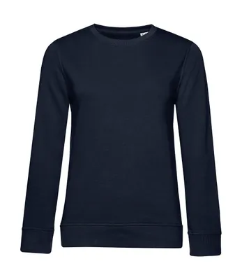Produktbild von B&C Damen Pullover Rundhals Pulli Sweater Sweatshirt Langarmshirt, Größe:L, Farbe:Navy Blue