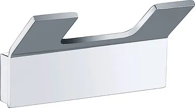 Produktbild von BOLO Doppelkleiderhaken Messing Chrom poliert 83x46x33 mm für Bad & Küche >> zum Bohren