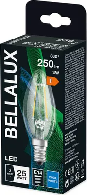 Image de Ampoule Led Flamme E14 Froid éclairage Led Flamme E14, Lumière Blanche Froide. - Bellalux
