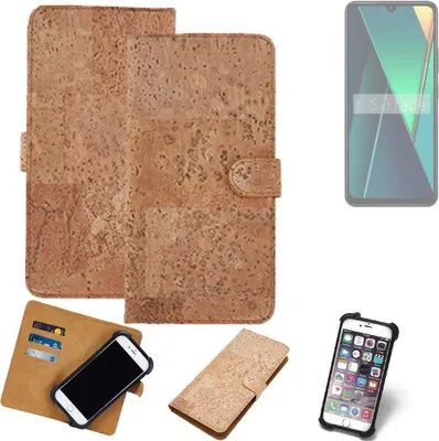 Produktbild von K-S-Trade Hülle kompatibel mit POCO C75  Kork Handyhülle Cover  Schutzhülle TPU Case Bumper in Hellbraun, (1x)
