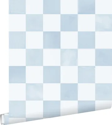 Immagine prodotto di ESTAhome carta da parati scacchi blu 53 cm x 10.05 m