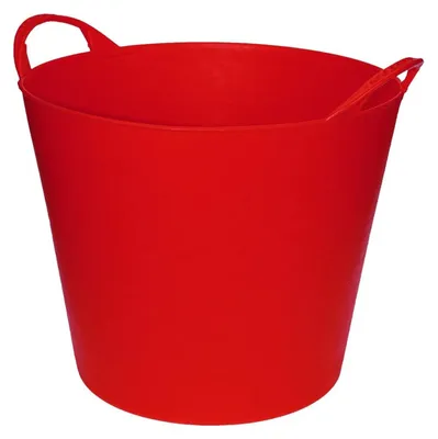 Produktbild von Flexibler Eimer/Waschkorb/Wanne - rot - 20 Liter - Aufbewahrungskorb
