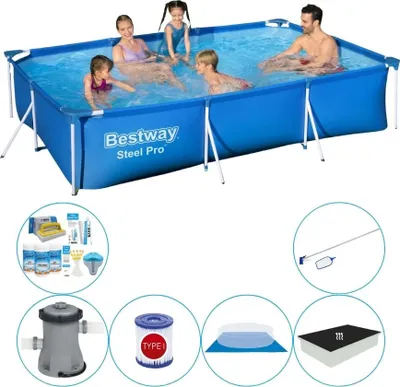 Obrázok produktu pre Bestway Steel Pro 300x201x66 cm Rechteckig - Bazénová súprava všetko v 1
