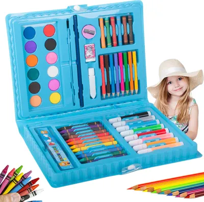 Image de Verk 18244 Set de peinture d'art 68 pcs bleu