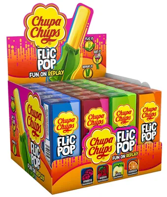 Produktbild von Chupa Chups Flic Pop Fruity 24x14g