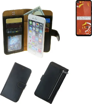 Produktbild von K-S-Trade Schutz Hülle kompatibel mit Motorola P50 Klapphülle Case Phone cover Slim Handytasche Handy Hülle schwarz aus Kunstleder (1 Stk)