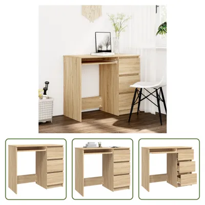 Immagine prodotto di The Living Store Scrivania rovere Sonoma 90x45x76 cm materiale legno