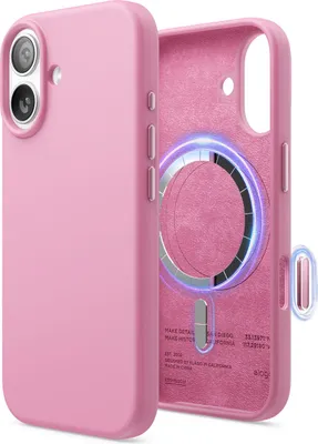 Obrázok produktu pre ELAGO puzdro na mobilný telefón pre iPhone 17, silikónové mäkké puzdro Magsafe, horúco ružové