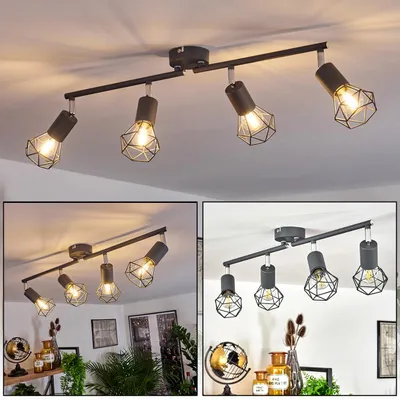 Produktbild von Borio »Borio« Deckenlampe aus Metall in Grau/Chromfarben