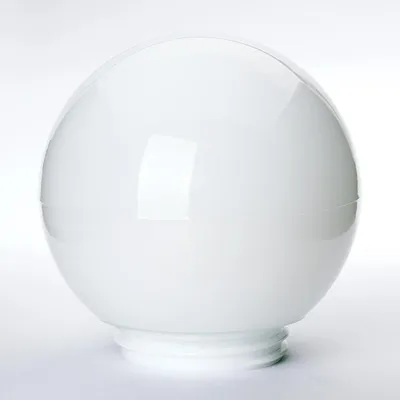 Produktbild von Ersatzglas Glaskugel Lampenschirm (Ø 135 mm) mit Gewinde (Außen 85 mm Innen 69-72 mm) Lampenglas Glasschirm Opal glänzend
