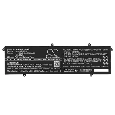 Produktbild von TECHTEK Laptop Akkus Kompatibel mit [Asus] K3605VU, K3605VV, K3605VV-BB74, K3605VV-ES96, K3605VV-MX047, K3605VV-MX118W, K3605VV-MX128W, K3605VV-N1028