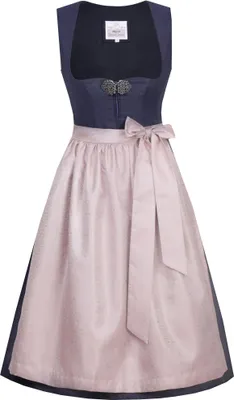 Produktbild von Marjo - Damen Trachten Dirndl (65 cm), GY-9-Codi (907465-020057), Größe:44, Farbe:nachtblau/mauve (0923)