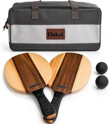 Imagen del producto de Juegos al aire libre para adultos y familias, funda de transporte de alta calidad, incluye un set de pelota de pádel