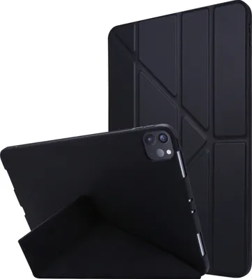 Produktbild von Mobigear Origami iPad Pro 13 Zoll (2024) Hülle Klapphülle - Schwarz