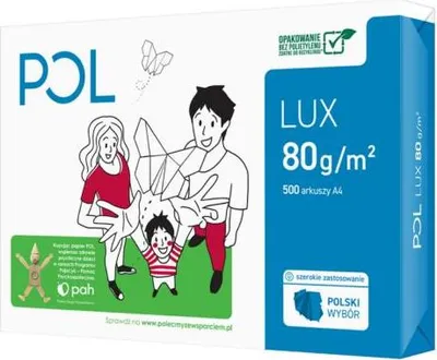 Obrázek produktu pro Kopírovací papír A4 bílý 500k 80g POLlux