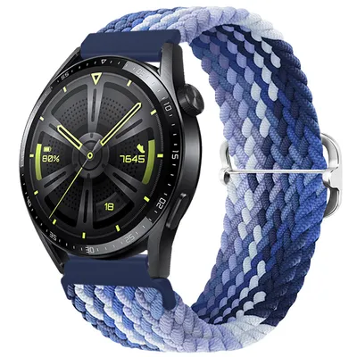Obrázok produktu pre BStrap Elastic Nylon remienok na Huawei Watch 3 / 3 Pro, blueberry