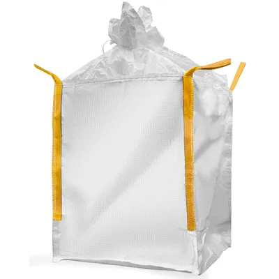Produktbild von Big Bag 70x70x90cm mit Schürze, Traglast 1000kg beschichtet ohne Warndruck 4 Hebeschlaufen