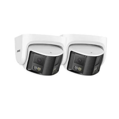 Immagine prodotto di telecamera di sicurezza 4K, rilevamento persone AI, copertura grandangolare a 180°, 2 unità I91DX