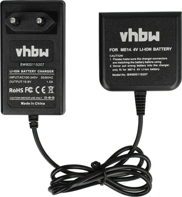 Produktbild von vhbw Ladegerät kompatibel mit Metabo R 12-18 BT, R 12-18, BS 14.4 LTX Impuls 6.02143.61, HJA 14.4-18, BSA 14.4-18 LED Werkzeug Li-Ion-Akkus, 14,4 V
