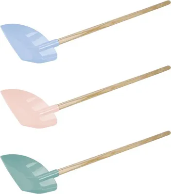 Produktbild von LENA Sandschaufel mit Holzgriff in Pastellfarben zum Spielen im Sand für Kinder